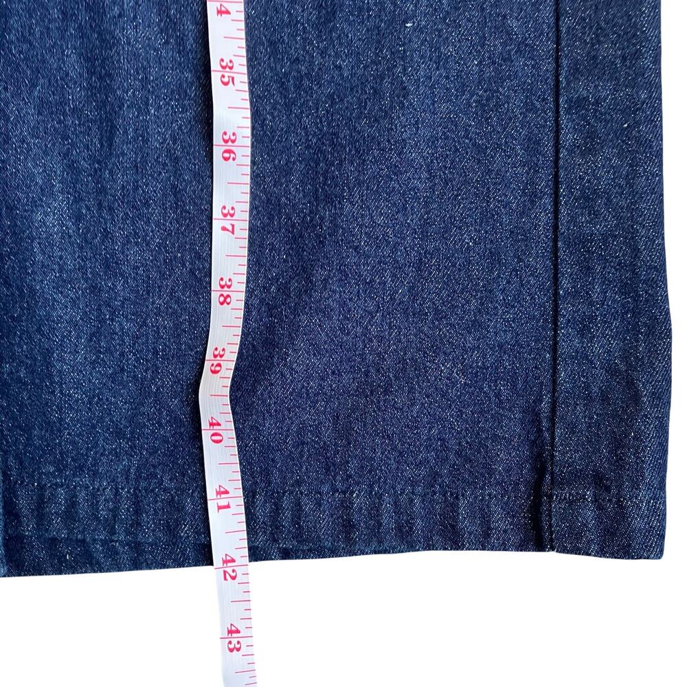 STATE the Label Dark Wash Denim Potter’s Coat Sz Large 100% Cotton - Picture 14 of 16